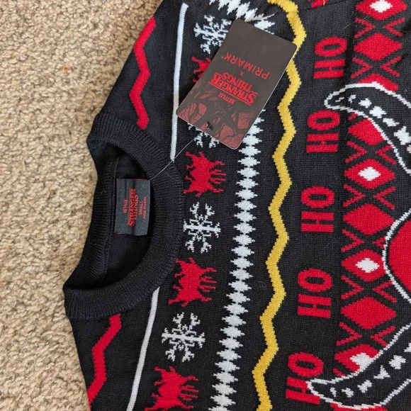 Hellfire Christmas Sweater Stranger Things New - Picture 3 of 7